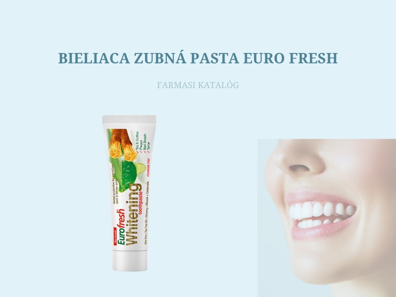 bieliaca zubna pasta euro fresh